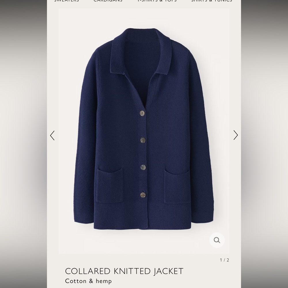 Poetry Collared Knitted Jacket - image 1